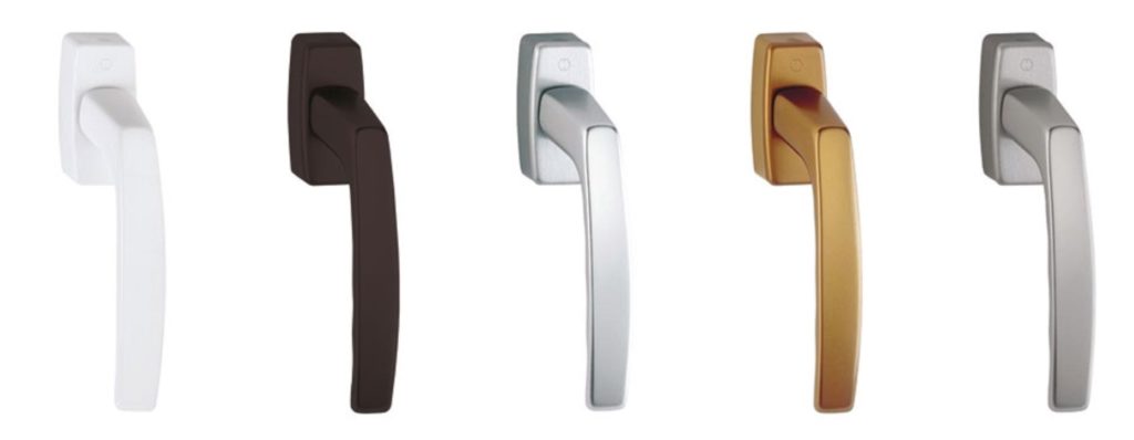 Hoppe window handles come in different colours.