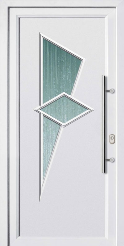 Drzwi wejściowe PVC, modern.