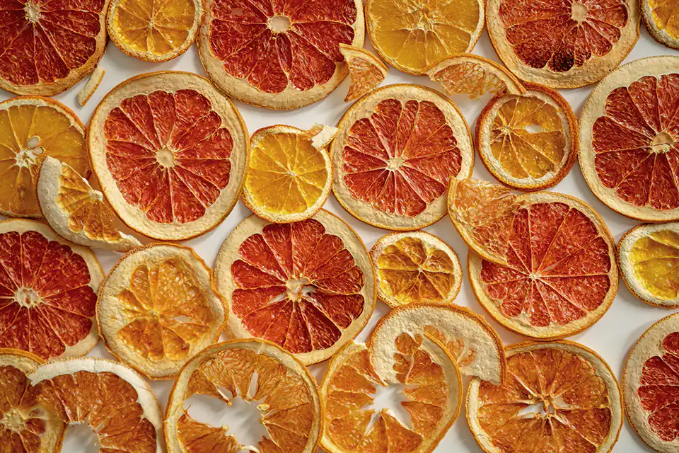 Suszone pomarańcze.