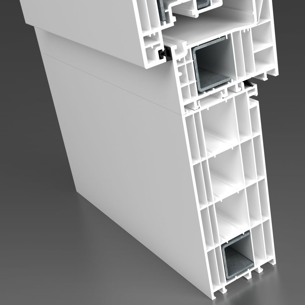 Rahmenverlängerung 150 mm mit einer Verstärkung.